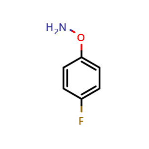 Chemical structure of O-(4-Fluorophenyl)hydroxylamine , CAS 99907-86-5, AChemBlock X192172