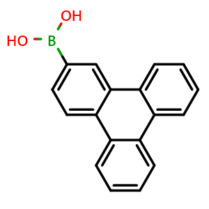 Chemical structure of 2-Triphenyleneboronic acid , CAS 654664-63-8, AChemBlock X192203
