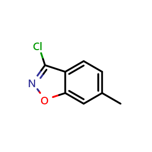 Chemical structure of 3-Chloro-6-methylbenzisoxazole , CAS 16302-64-0, AChemBlock X192207