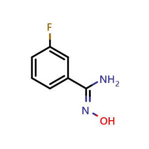 Chemical structure of 3-Fluoro-N'-hydroxybenzimidamide , CAS 54872-79-6, AChemBlock X192215