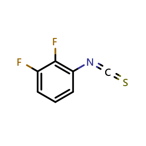Chemical structure of 1,2-difluoro-3-isothiocyanatobenzene , CAS 363179-57-1, AChemBlock X192231