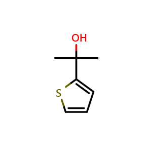 Chemical structure of 2-(2-Thienyl)-2-propanol , CAS 5331-62-4, AChemBlock X192279