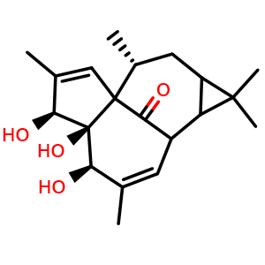Chemical structure of 20-Deoxyingenol , CAS 54706-99-9, AChemBlock X192283