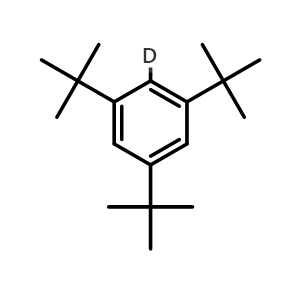 Chemical structure of 1,3,5-Tri-tert-butylbenzene-2-D , CAS 107396-03-2, AChemBlock X192359