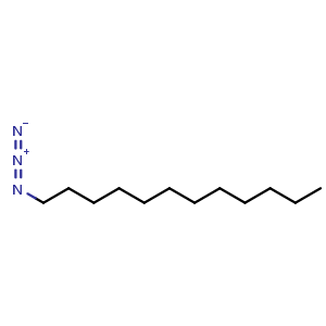 Chemical structure of 1-azidododecane , CAS 13733-78-3, AChemBlock X192459