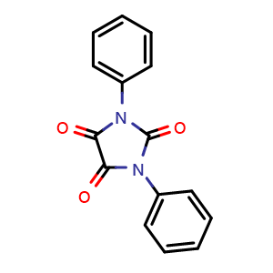Chemical structure of 1,3-Diphenylparabanic acid , CAS 6488-59-1, AChemBlock X192472
