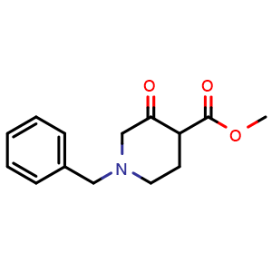 Chemical structure of Methyl 1-Benzyl-3-oxopiperidine-4-carboxylate , CAS 175406-94-7, AChemBlock X192492
