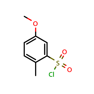 Chemical structure of 5-Methoxy-2-methylbenzenesulfonyl Chloride , CAS 861374-10-9, AChemBlock X192495