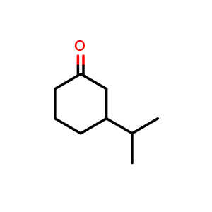 Chemical structure of 3-Isopropylcyclohexanone , CAS 23396-36-3, AChemBlock X192531