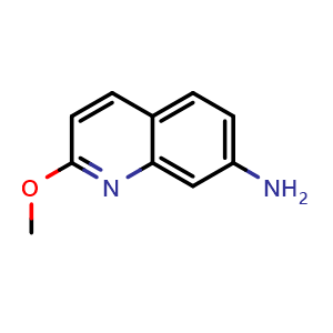 Chemical structure of 7-Amino-2-methoxyquinoline , CAS 1354222-16-4, AChemBlock X192565
