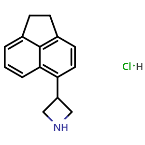 Chemical structure of 3-(1,2-Dihydro-5-acenaphthylenyl)azetidine hydrochloride , AChemBlock X192617