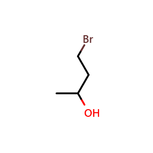 Chemical structure of 4-Bromo-2-butanol , CAS 6089-17-4, AChemBlock X192635