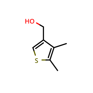 Chemical structure of (4,5-Dimethyl-3-thienyl)methanol , CAS 119072-18-3, AChemBlock X192646