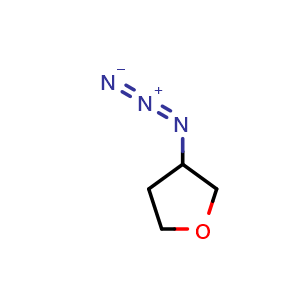 Chemical structure of 3-azidooxolane , CAS 1027290-42-1, AChemBlock X192687