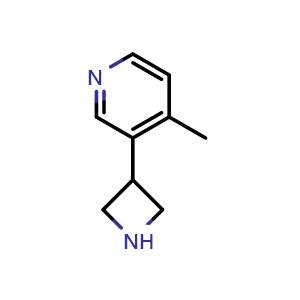 Chemical structure of 3-(3-Azetidinyl)-4-methylpyridine , CAS 1260646-05-6, AChemBlock X192726
