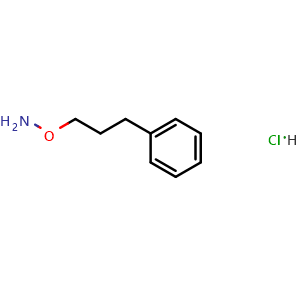 Chemical structure of O-(3-Phenylpropyl)hydroxylamine hydrochloride , CAS 73941-30-7, AChemBlock X192742
