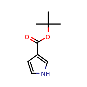 Chemical structure of 3-Boc-1H-pyrrole , CAS 741606-06-4, AChemBlock X192743