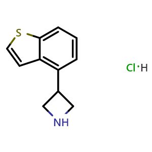 Chemical structure of 3-(4-Benzothienyl)azetidine hydrochloride , AChemBlock X192779