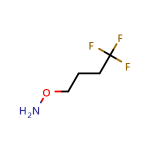 Chemical structure of O-(4,4,4-Trifluorobutyl)hydroxylamine , CAS 780037-64-1, AChemBlock X192809