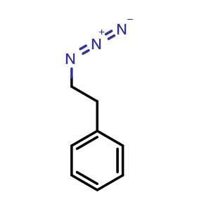 Chemical structure of (2-azidoethyl)benzene , CAS 6926-44-9, AChemBlock X192815