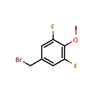 Chemical structure of 5-(Bromomethyl)-1,3-difluoro-2-methoxybenzene , CAS 706786-42-7, AChemBlock X192831
