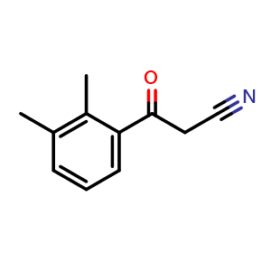 Chemical structure of 3-(2,3-dimethylphenyl)-3-oxopropanenitrile , CAS 898787-06-9, AChemBlock X192835