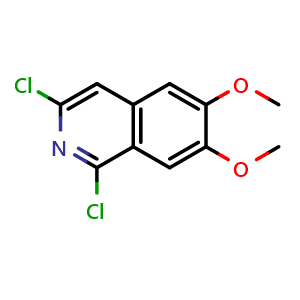 Chemical structure of 1,3-Dichloro-6,7-dimethoxyisoquinoline , CAS 24623-42-5, AChemBlock X192849