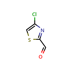 Chemical structure of 4-Chlorothiazole-2-carbaldehyde , CAS 466686-79-3, AChemBlock X192876
