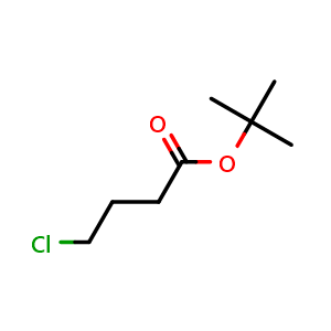 Chemical structure of tert-butyl 4-chlorobutanoate , CAS 3153-32-0, AChemBlock X192878