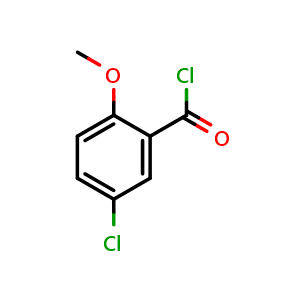 Chemical structure of 5-CHLORO-2-METHOXYBENZOYL CHLORIDE , CAS 29568-33-0, AChemBlock X192887