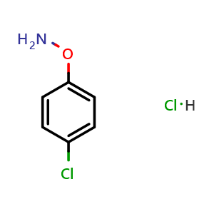 Chemical structure of O-(4-Chlorophenyl)hydroxylamine hydrochloride , CAS 92829-67-9, AChemBlock X192892