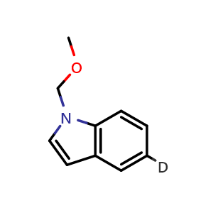 Chemical structure of 1-(Methoxymethyl)-1H-indole-5-D , AChemBlock X192908