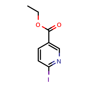 Chemical structure of Ethyl 6-iodonicotinate , CAS 151917-39-4, AChemBlock X192916