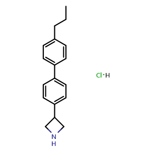 Chemical structure of 3-(4'-Propyl-4-biphenylyl)azetidine hydrochloride , AChemBlock X192995