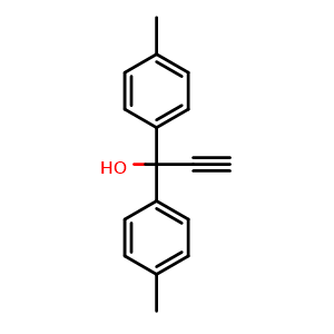Chemical structure of 1,1-Di-p-tolyl-2-propyn-1-ol , CAS 93318-88-8, AChemBlock X193020