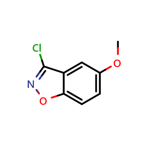 Chemical structure of 3-Chloro-5-methoxybenzisoxazole , CAS 16263-58-4, AChemBlock X193024