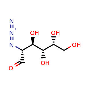 Chemical structure of 2-Azido-2-deoxy-D-galactose , CAS 68733-26-6, AChemBlock X193039