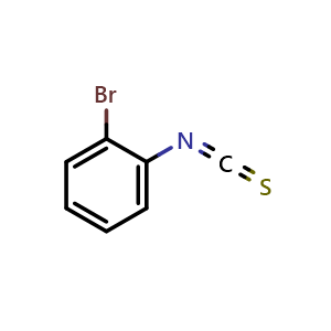 Chemical structure of 2-Bromophenyl Isothiocyanate , CAS 13037-60-0, AChemBlock X193059