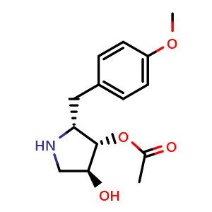 Chemical structure of Anisomycin , CAS 22862-76-6, AChemBlock X193062