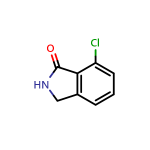 Chemical structure of 7-Chloro-1-isoindolinone , CAS 658683-16-0, AChemBlock X193064