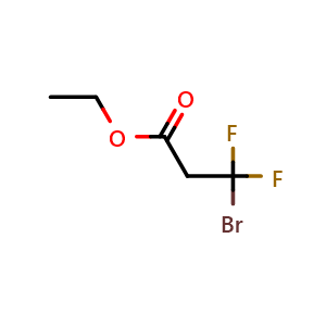 Chemical structure of Ethyl 3-Bromo-3,3-difluoropropanoate , CAS 105836-29-1, AChemBlock X193080