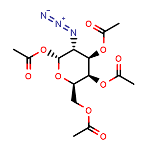 Chemical structure of 1,3,4,6-Tetra-O-acetyl-2-azido-2-deoxy-alpha-D-galactopyranose , CAS 67817-30-5, AChemBlock X193081