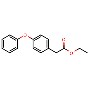 Chemical structure of Ethyl 2-(4-Phenoxyphenyl)acetate , CAS 14062-26-1, AChemBlock X193082