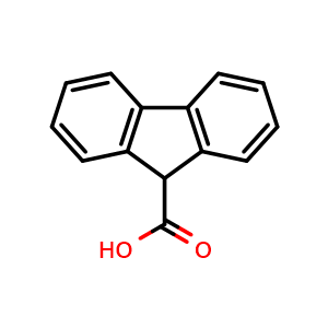 Chemical structure of 9-Fluorenecarboxylic acid , CAS 1989-33-9, AChemBlock X193085