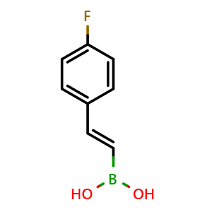 Chemical structure of 4-Fluorostyrylboronic acid , CAS 214907-24-1, AChemBlock X193109