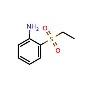 Chemical structure of 2-(Ethylsulfonyl)aniline , CAS 31596-87-9, AChemBlock X193140