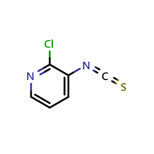 Chemical structure of 2-chloro-3-isothiocyanatopyridine , CAS 50470-12-7, AChemBlock X193145