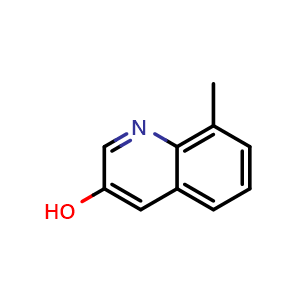 Chemical structure of 8-methylquinolin-3-ol , CAS 25369-30-6, AChemBlock X193156