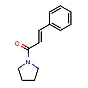 Chemical structure of 1-Cinnamoylpyrrolidine , CAS 52438-21-8, AChemBlock X193184