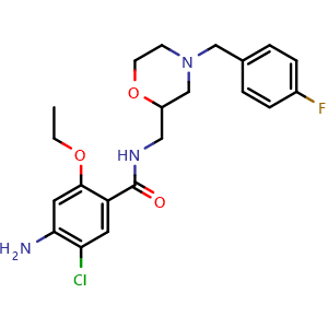 Chemical structure of Mosapride , CAS 112885-41-3, AChemBlock X193193